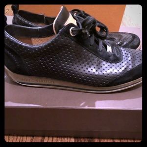 Louis Vuitton Sneakers Athletic Lace Up Shoes Sz40